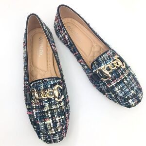 Patrizia Spring Step CHANELLO Multicolored Sparkle Tweed Knit knot Loafer